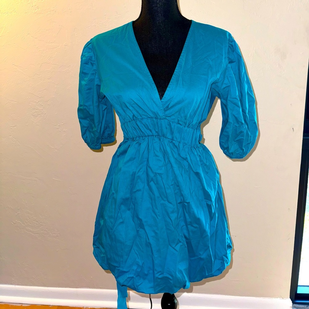 Short dress / turquoise